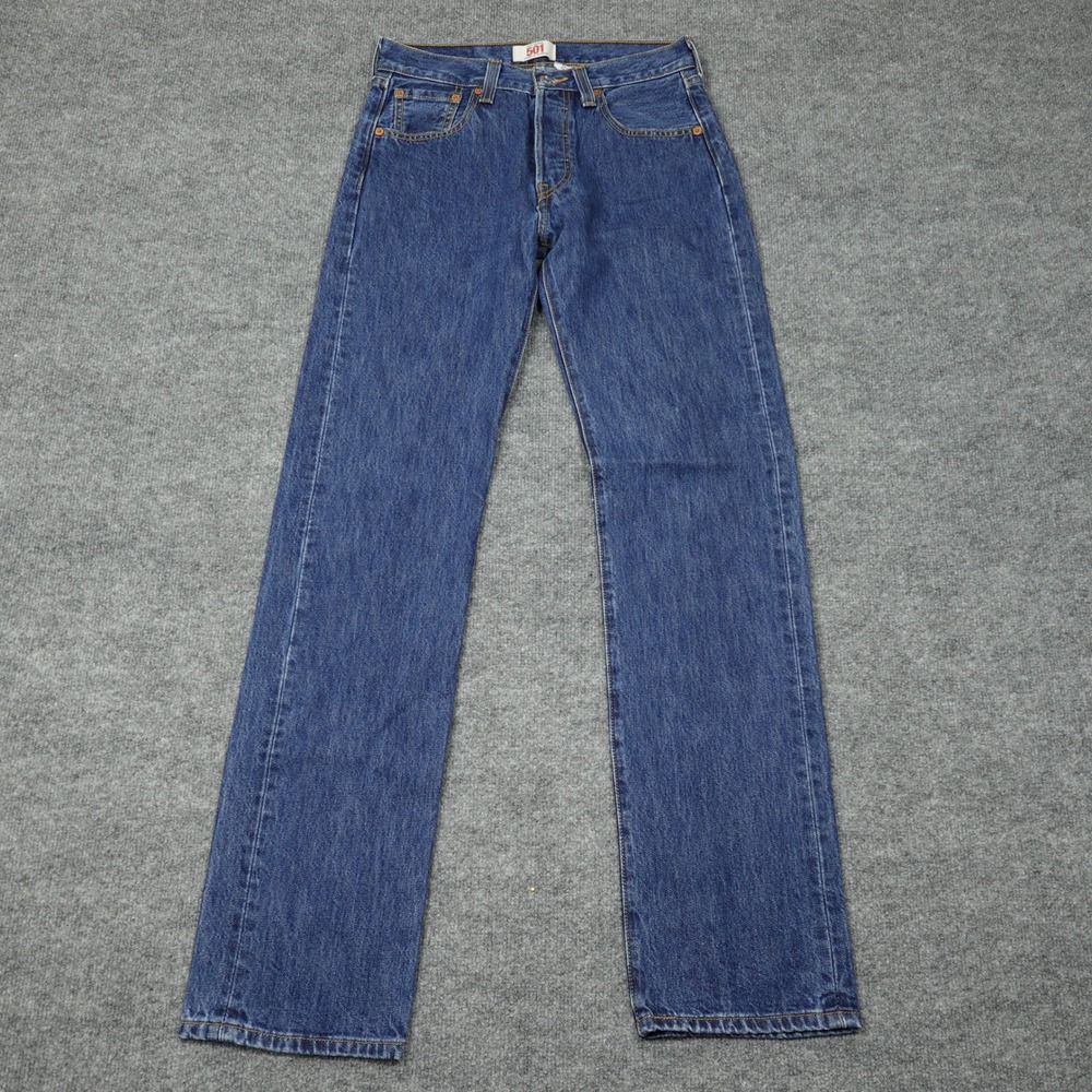 Levi's 501 Jeans Mens 29x34 Blue Original Fit Straight Leg Button Fly